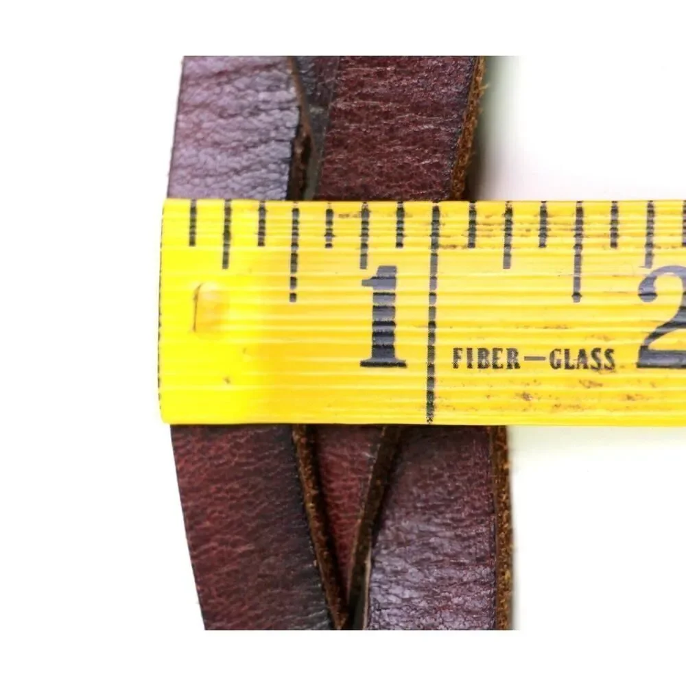 J. CREW BRAIDED BROWN GENUINE LEATHER 1-1 1/2
